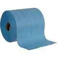 Global Industrial Quick Rags Heavy Duty Jumbo Roll, Blue, 475 Sheets/Roll 670204